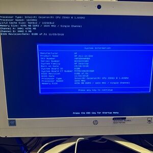 500 gb hd 8 gb ram hp all in one